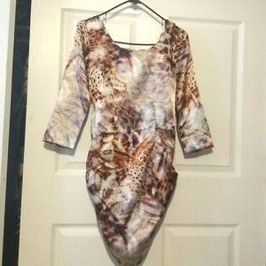 Dress for party animal print